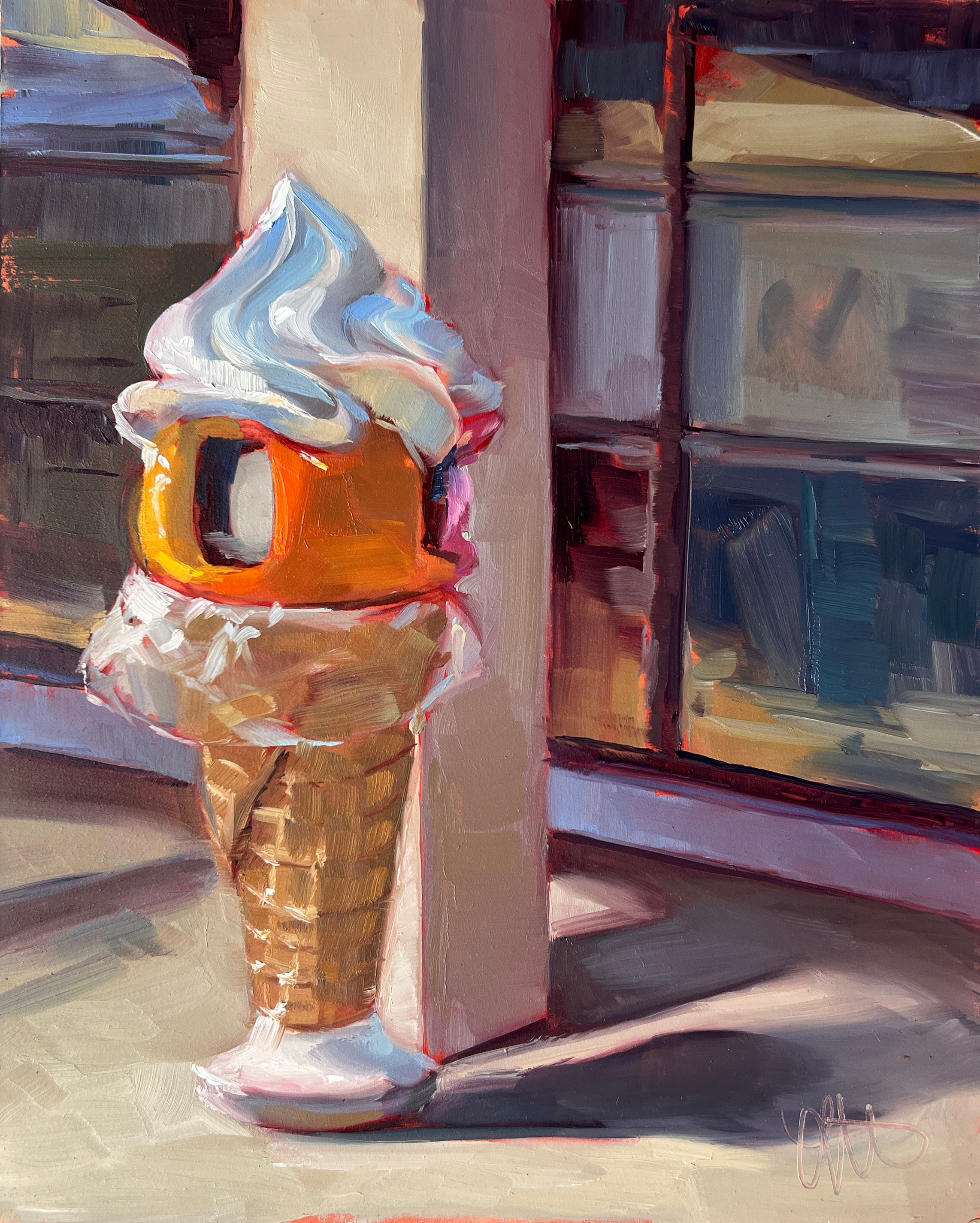 Trashy Ice Cream, 2024
10 x 8 in. Oil on Panel
Painted En Plein Air at SOMI Art Fest
South Miami, FL